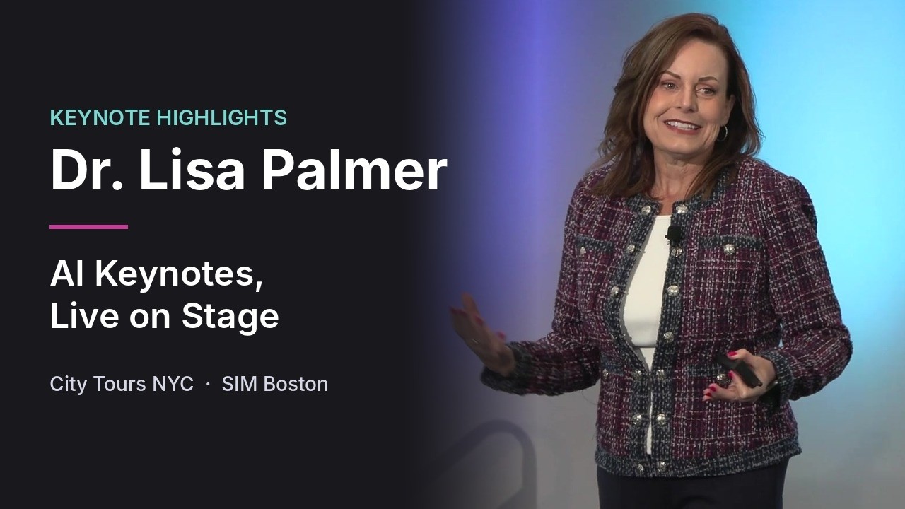 Dr. Lisa Palmer keynote highlights from City Tours NYC and SIM Boston