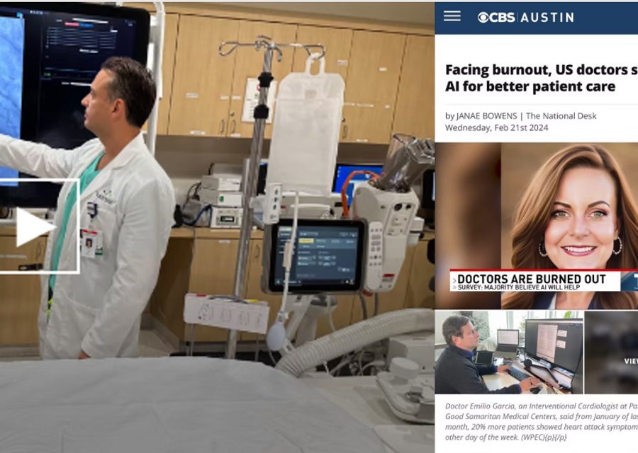 The National Desk (CBS): Facing burnout, US doctors see hope in AI for better patient care